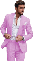 Charger l'image dans la visionneuse de la galerie, Summer Casual Linen Men's Slim Fit 2 Piece Suit
