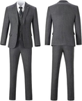 Cargar la imagen en la vista de la galería, Retro Tweed Herringbone Slim Fit Notch Lapel Tuxedos Set Prom 3 Piece Men's Suit
