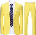 Load image into Gallery viewer, Single-Breasted One Button Center 2 Pieces Men's Suit
