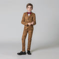 Cargar la imagen en la vista de la galería, Unique Design Slim Fit Modern 5 Piece Boys Suits
