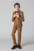 Cargar la imagen en la vista de la galería, Unique Design Slim Fit Modern 5 Piece Boys Suits
