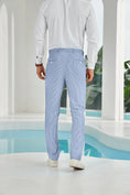 Cargar la imagen en la vista de la galería, Seersucker Striped Men's Summer Pants
