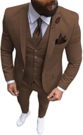 Cargar la imagen en la vista de la galería, Slim Fit One Button Formal Wedding Groomsmen Prom Tuxedo 3 Piece Suit Mens
