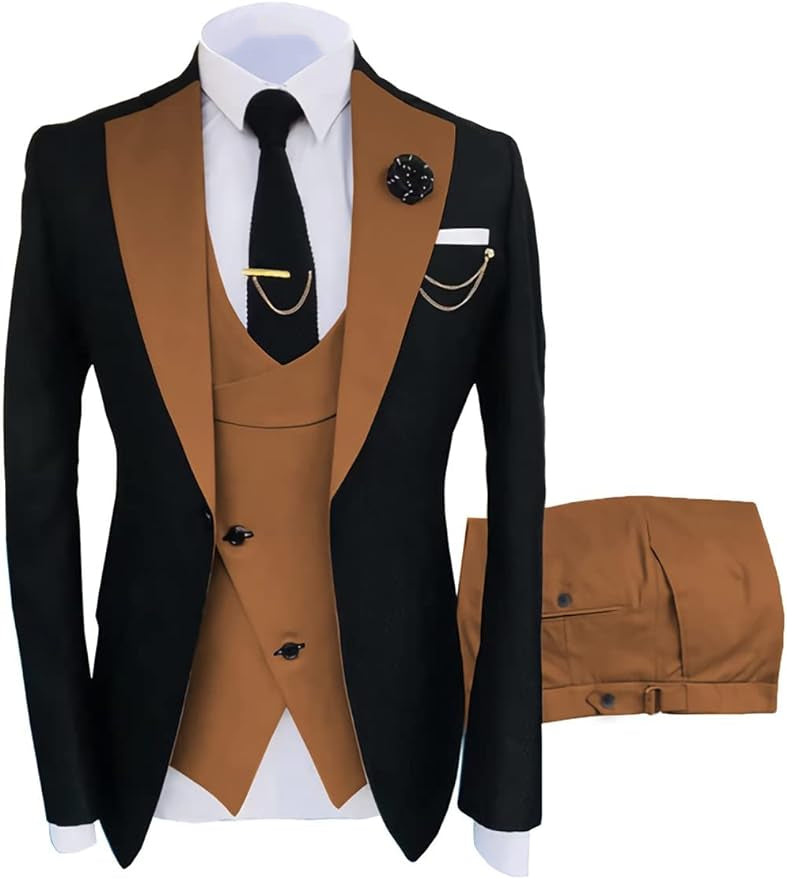 Fashion Slim Fit Wedding Prom 3 Piece Mens Suits