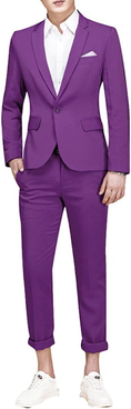 Charger l'image dans la visionneuse de la galerie, Single-Breasted One Button Center 2 Pieces Men's Suit
