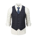 Gallery viewerに画像を読み込む, Dark Grey Plaid Men's Vest for Party, Wedding and Business
