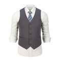 Cargar la imagen en la vista de la galería, Grey Stripe Men's Vest for Party, Wedding and Business
