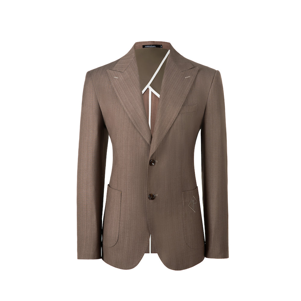 Designer Style New Men's Two Button Stripe Blazer