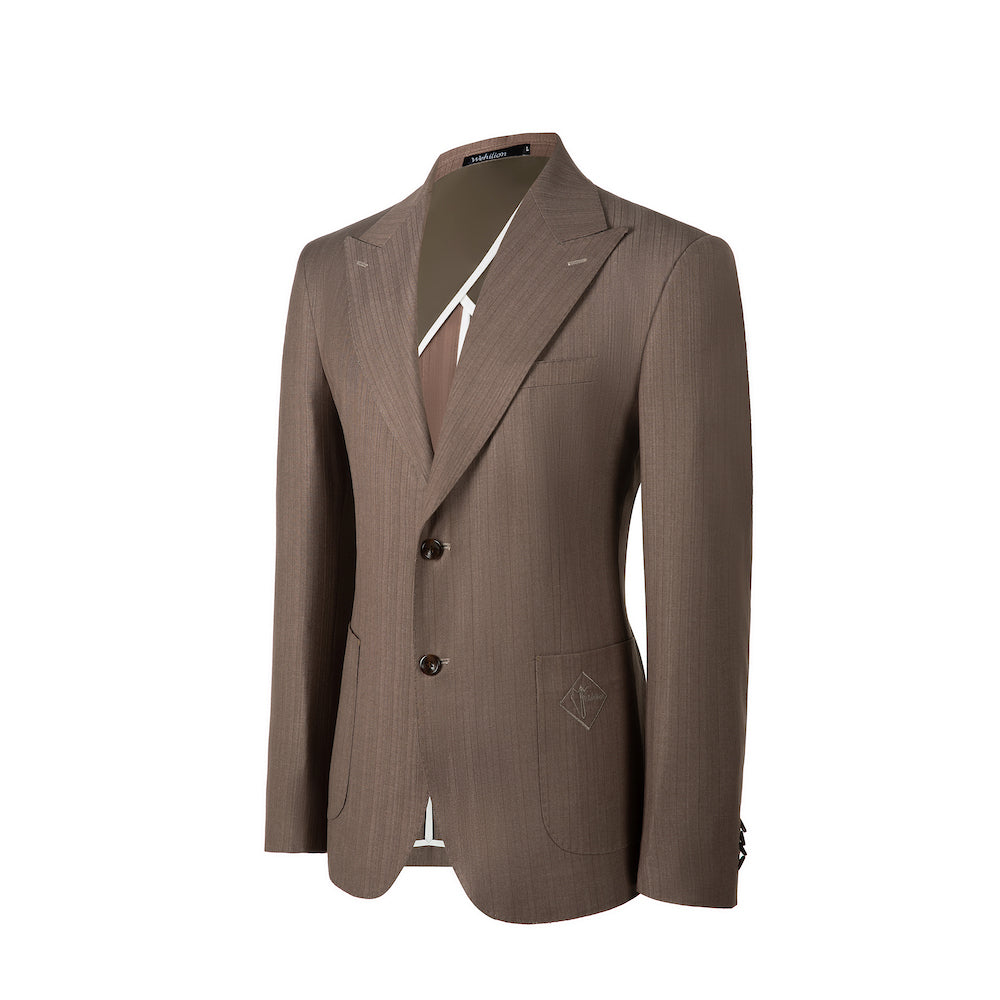 Designer Style New Men's Two Button Stripe Blazer