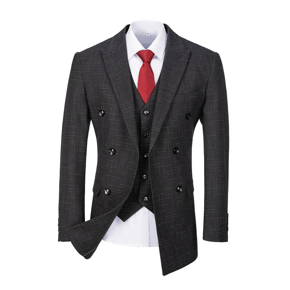 Plaid Men's 3 Piece Slim Fit Suits (MORE COLORS+)