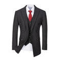 Gallery viewerに画像を読み込む, Black Plaid Men's 3 Piece Slim Fit Suit for Party, Wedding and Business
