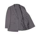 Gallery viewerに画像を読み込む, Grey Stripe Men's Double Breasted Blazer for Party, Wedding and Business
