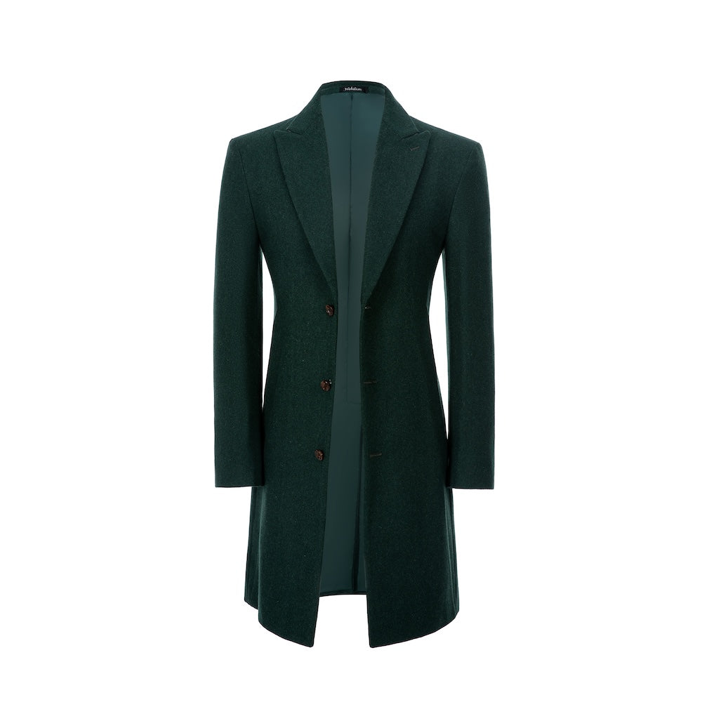 Men's Wool Coat Winter Trench Long Coat With Pockets 2773