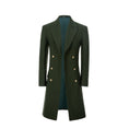 Charger l'image dans la visionneuse de la galerie, Men's Wool Coat Winter Double Breasted Long Coat 2776
