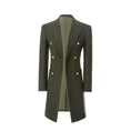 Cargar la imagen en la vista de la galería, Men's Coat Winter Double Breasted Long Coat 2778
