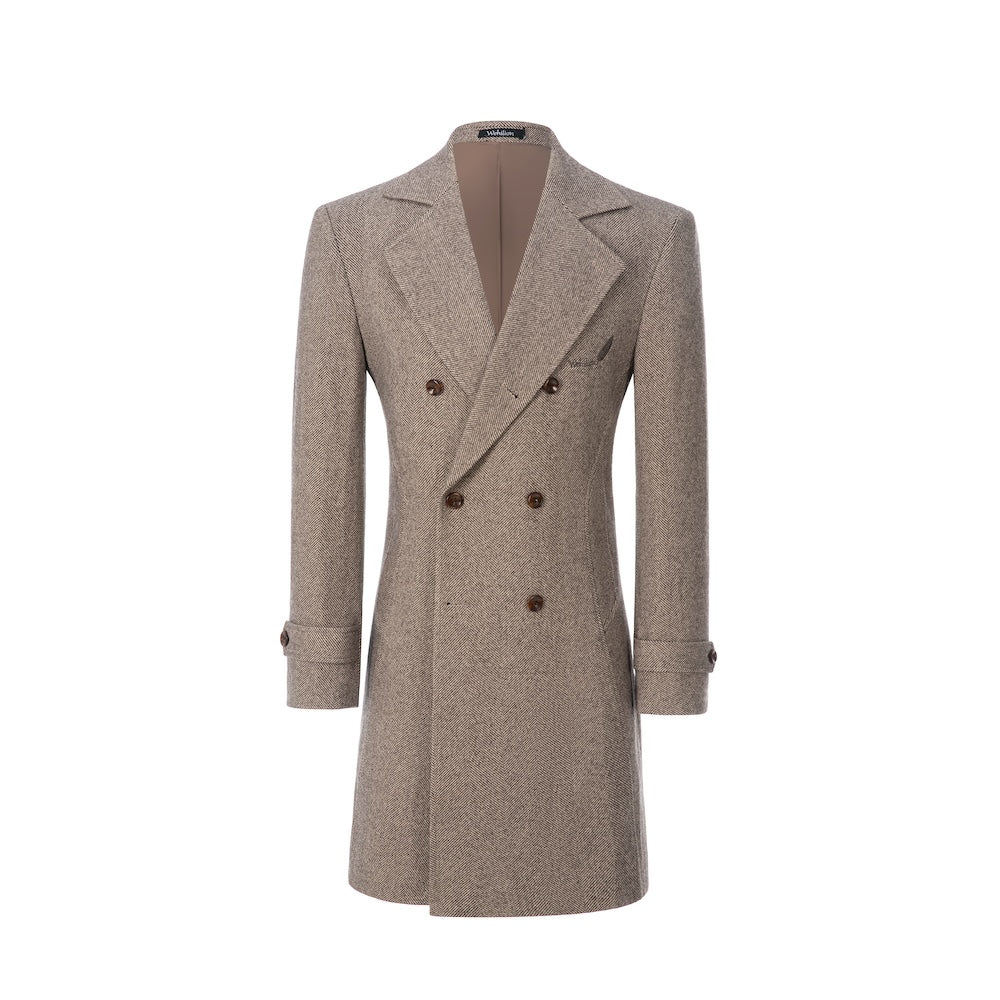 Men's Coat Winter Double Breasted Long Coat 2770