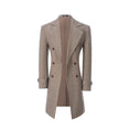 Cargar la imagen en la vista de la galería, Men's Coat Winter Double Breasted Long Coat 2770
