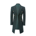 Load image into Gallery viewer, Men's Wool Coat Winter Double Breasted Long Coat 2779
