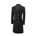 Cargar la imagen en la vista de la galería, Men's Coat Winter Double Breasted Long Coat 2781
