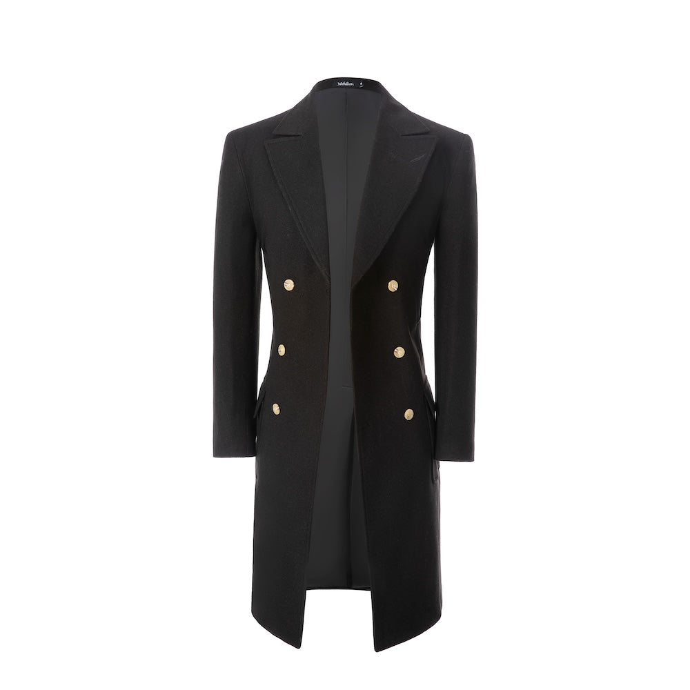 Men's Coat Winter Double Breasted Long Coat 2781