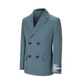 Charger l'image dans la visionneuse de la galerie, Blue Plaid Boys Formal Blazer, School Jacket
