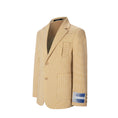 Load image into Gallery viewer, Khaki Plaid Boys Formal Blazer, School Jacket
