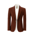 Load image into Gallery viewer, Classical One Button Corduroy Suit 2 Pieces Men's Suits Jacket+Pants 2787
