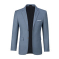 Cargar la imagen en la vista de la galería, Denim Blue Men's Two Button Blazer for Party, Wedding and Business
