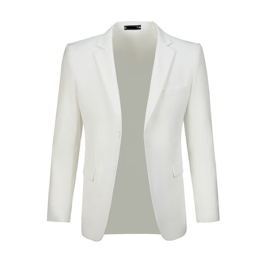 Ivory Men's Two Button Blazer for Party, Wedding and Business