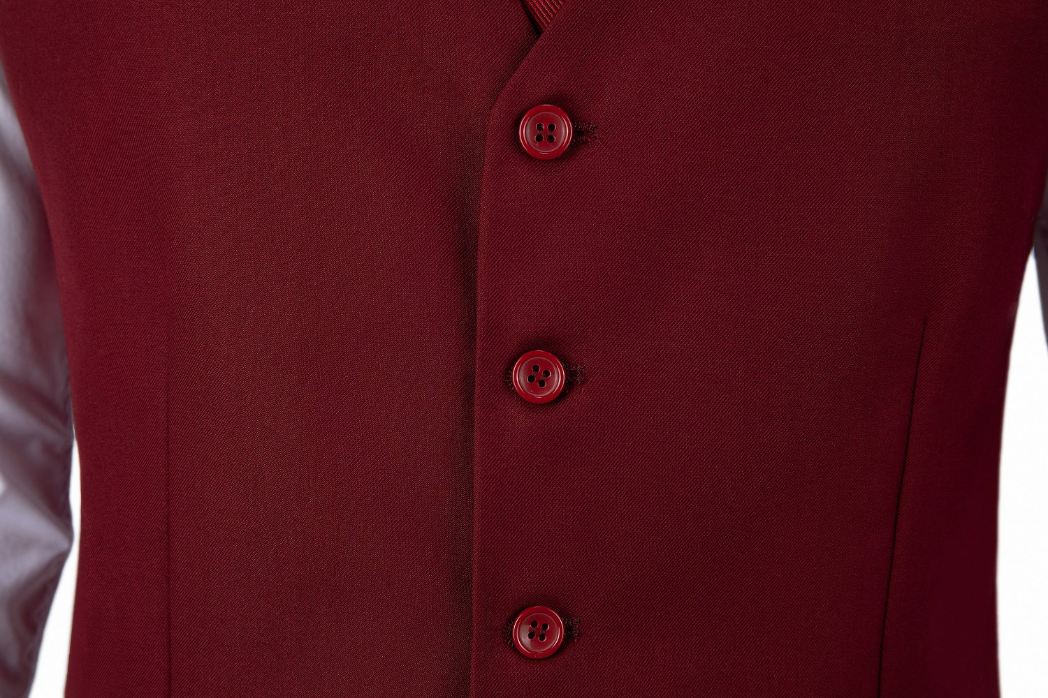 Burgundy Men's Vest for Party, Wedding and Business