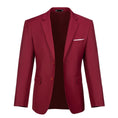 Cargar la imagen en la vista de la galería, Burgundy Men's Two Button Blazer for Party, Wedding and Business
