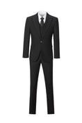 Charger l'image dans la visionneuse de la galerie, One Botton Black Party Banquet Formal 3 Piece Men Suits
