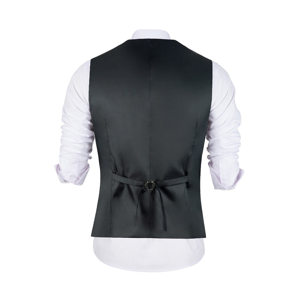 Black Men's Vest for Party, Wedding and Business