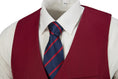 Cargar la imagen en la vista de la galería, Burgundy Men's Vest for Party, Wedding and Business
