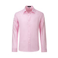 Charger l'image dans la visionneuse de la galerie, Pink Men's Urban Stylish Casual Business Slim Fit Long Sleeve Button Up Dress Shirt
