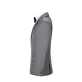 Charger l'image dans la visionneuse de la galerie, Light Grey Plaid 3 Piece Boys Suits Blazer Vest and Pants
