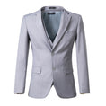 Cargar la imagen en la vista de la galería, Light Grey Men's Two Button Blazer for Party, Wedding and Business
