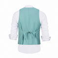 Cargar la imagen en la vista de la galería, Mint Green Men's Vest for Party, Wedding and Business
