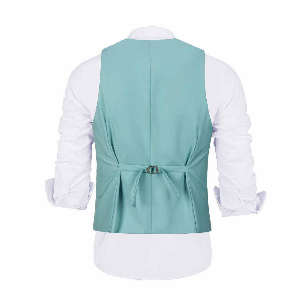 Mint Green Men's Vest for Party, Wedding and Business