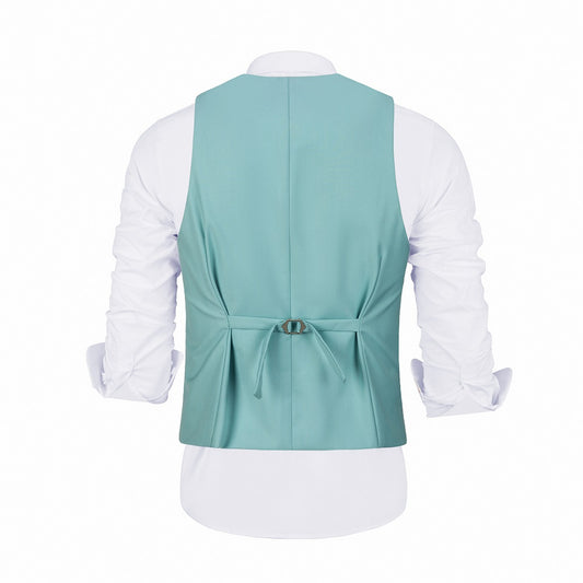 Mint Green Men's Vest for Party, Wedding and Business