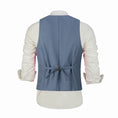 Cargar la imagen en la vista de la galería, Denim Blue Men's Vest for Party, Wedding and Business
