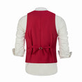 Cargar la imagen en la vista de la galería, Red Men's Vest for Party, Wedding and Business
