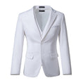 Cargar la imagen en la vista de la galería, White Men's Two Button Blazer for Party, Wedding and Business
