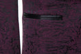 Load image into Gallery viewer, Purple Navy Unique Patterned Party 3 Piece Men Suits
