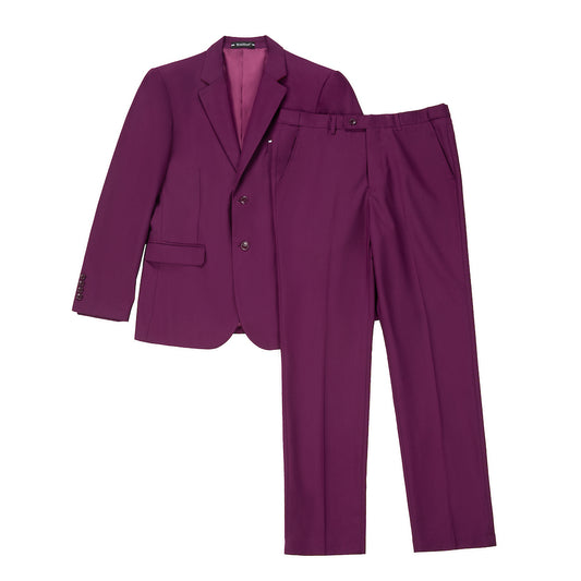 Purple Two Button Wedding 2 Pieces Men's Suits Jacket+Pants