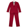 Load image into Gallery viewer, Red Two Button Wedding 3 Pieces Slim Fit Men Suits
