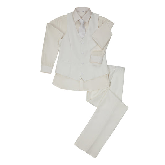 Ivory Two Button Wedding 3 Pieces Slim Fit Men Suits