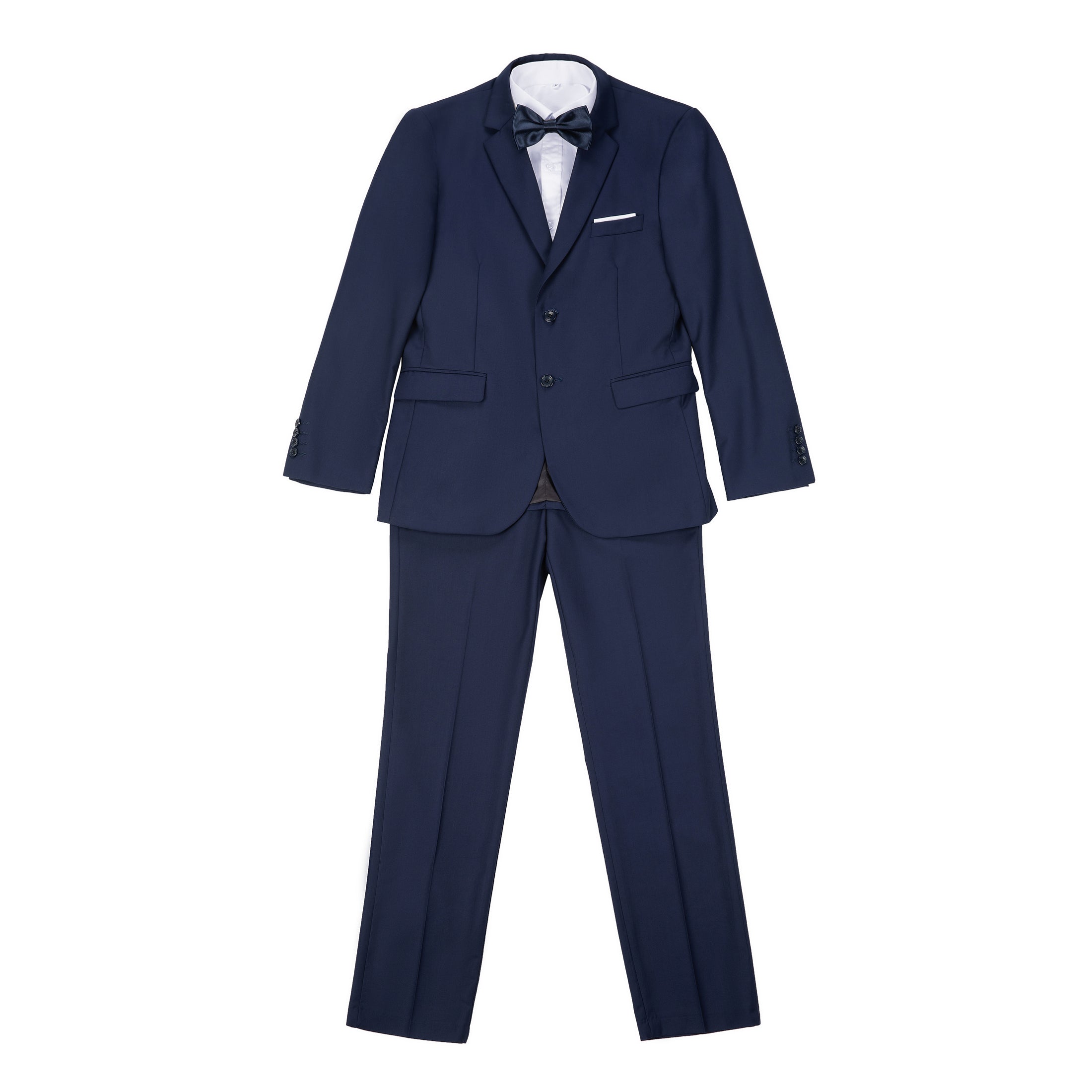 Navy Two Button Wedding 3 Pieces Slim Fit Men Suits