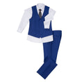 Charger l'image dans la visionneuse de la galerie, Royal Blue Two Button Wedding 3 Pieces Slim Fit Men Suits
