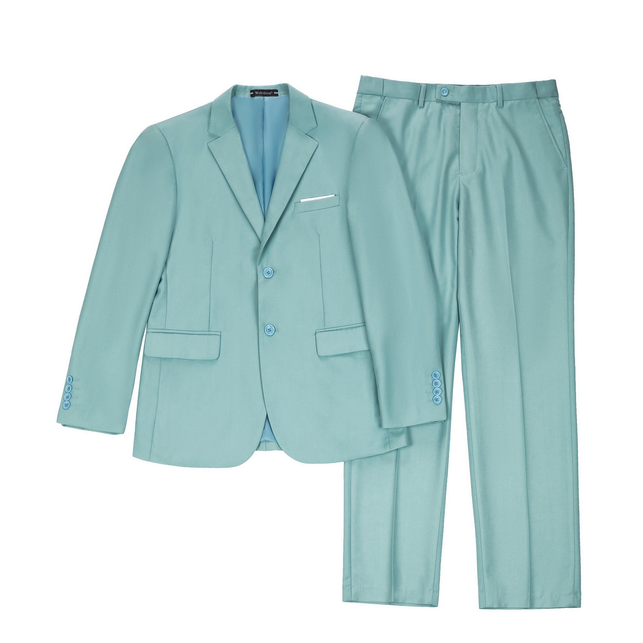 Mint Green Two Button Wedding 2 Pieces Men's Suits Jacket+Pants